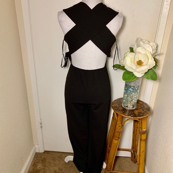 Lulu’s Thinking Out Loud Backless Black Jumpsuit - Picture 2 of 9